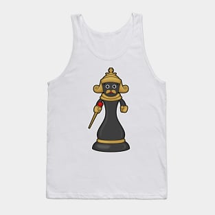 Chess piece King at Chess with Staff Tank Top